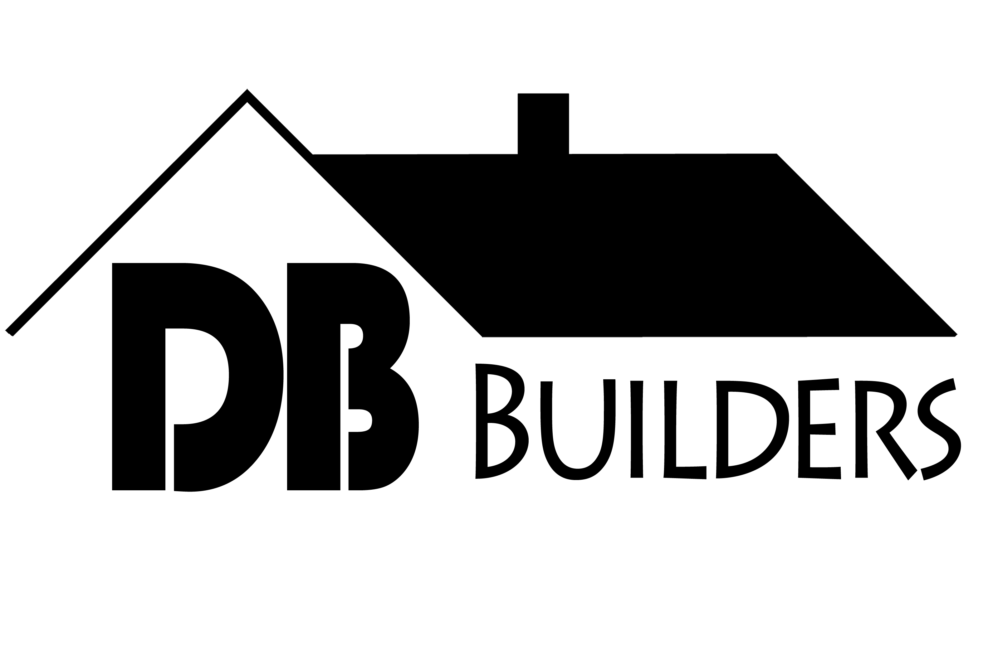 DB Builders Butte — Construction Company Logo